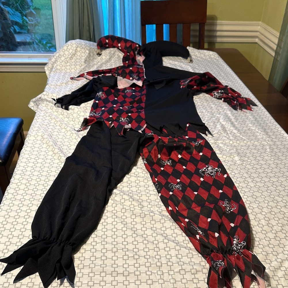 Spirit Kids Jester Costume - Black and Red